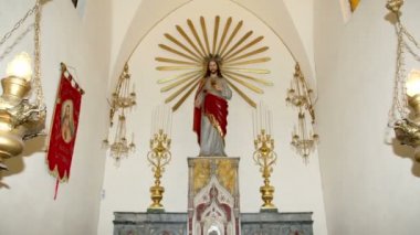 Bir kilisede Catania, Sicilya, Güney İtalya Catania Cathedral St. Agatha için başlıklı, içeride (Ken burns efekti) 