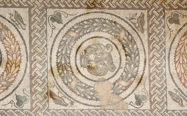 Sicily Italy May 2011 Mosaic Fragment Roman Villa Romana Del — Stock Photo, Image