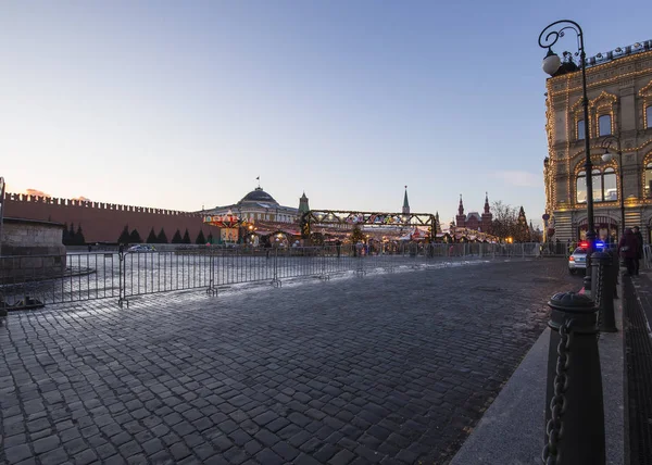 Moscow Rússia Janeiro 2018 Natal Ano Novo Iluminação Feriados Noite — Fotografia de Stock