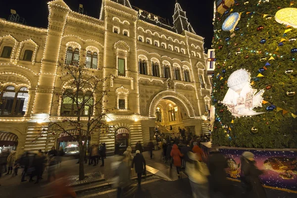 モスクワの赤の広場モスクワ ロシア連邦 2018 クリスマス 装飾本店ユニバーサル — ストック写真