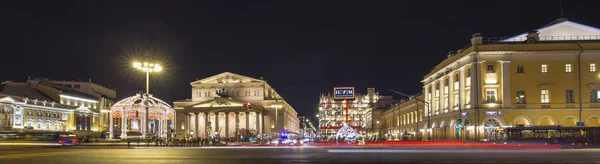 Dekorację Świąteczną Sylwester Pobliżu Teatru Bolszoj Duży Wielki Albo Teatr — Zdjęcie stockowe