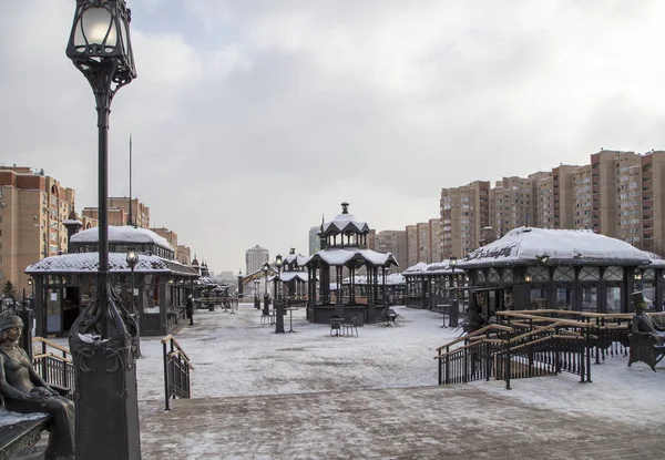 Moscú Rusia Febrero 2018 Decoración Navidad Vacaciones Año Nuevo Parque — Foto de Stock