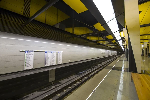 Moscú Rusia Marzo 2018 Shelepikha Una Estación Las Líneas Bolshaya — Foto de Stock