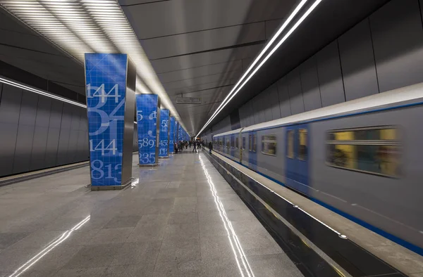 Moscú Rusia Marzo 2018 Estación Metro Lomonosovsky Prospekt Una Estación — Foto de Stock