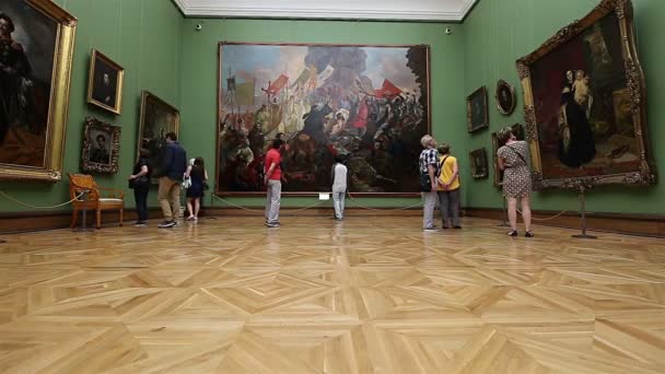 Moscow Russia June 2019 State Tretyakov Gallery Adalah Sebuah Galeri — Stok Video