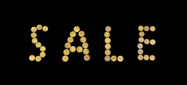 Siyah zemin üzerinde 10 ruble (on ruble, Rusça Rusya Bankası) yazılı satış tabelası   