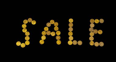 Siyah zemin üzerinde 10 ruble (on ruble, Rusça Rusya Bankası) yazılı satış tabelası   