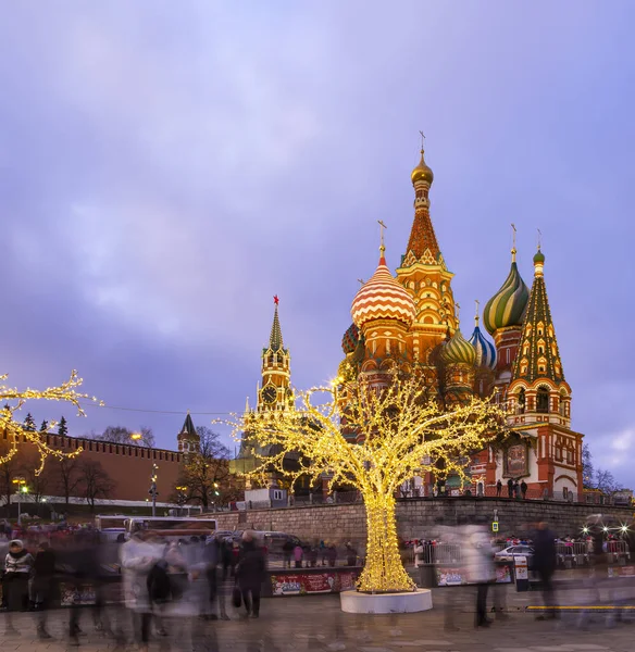 Moszkva Oroszország 2020 Január Szent Bazilika Katedrális Bazilika Áldott Karácsony — Stock Fotó