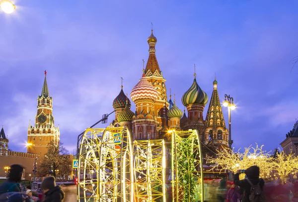 Mosca Russia Gennaio 2020 Cattedrale San Basilio Tempio Basilio Beato — Foto Stock