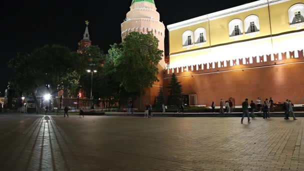 Moskva Rusko Září 2019 Alexander Garden Poblíž Kremlu Moskva Rusko — Stock video