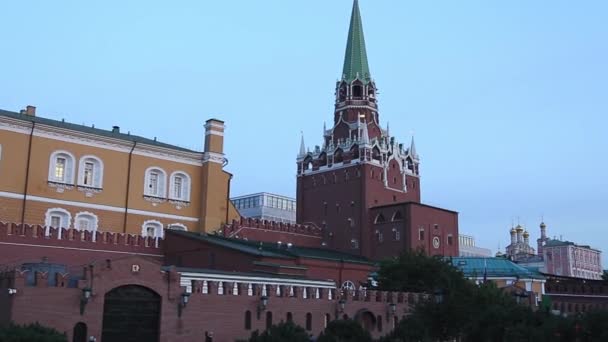Moscow Rússia Setembro 2019 Alexander Garden Perto Kremlin Moscou Rússia — Vídeo de Stock