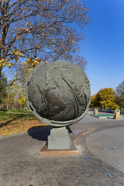 Moskau Russland Oktober 2019 Eroberer Des Weltraumdenkmals Park Vor Dem — Stockfoto