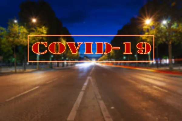 Coronavirus Paris Frankreich Covid Zeichen Konzept Von Covid Pandemie Und — Stockfoto