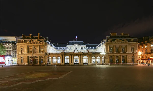 Paris Historiska Centrum Natten Frankrike Centraleuropa Royaltyfria Stockbilder