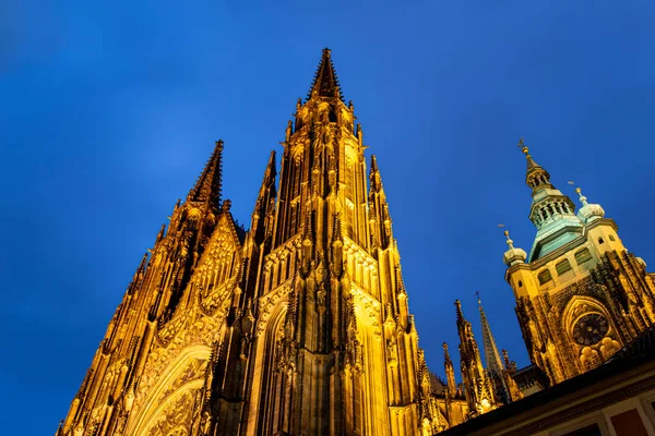 Vitus Katedralen Katolsk Katedral Prags Slott Tjeckien — Stockfoto