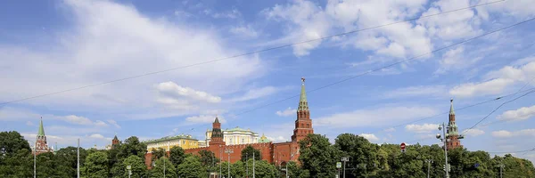 View Moscow Kremlin Sunny Day Russia Moscow Architecture Landmark Moscow — стоковое фото