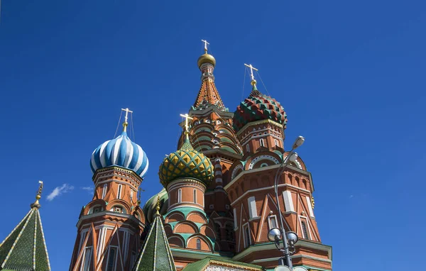 Catedral Intercessão Santíssima Theotokos Fosso Templo Basílio Beato Praça Vermelha — Fotografia de Stock