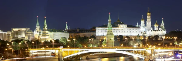 Night View Kremlin Russia Moscow — Stock Photo, Image