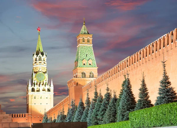 Night View Kremlin Russia Moscow — Stock Photo, Image