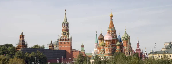 View Moscow Kremlin Sunny Day Russia Moscow Architecture Landmark Moscow — Stock Photo, Image