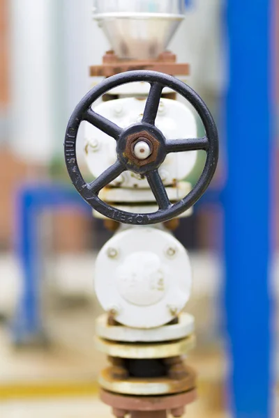 Дескриптор воротах клапан на газопроводі — стокове фото
