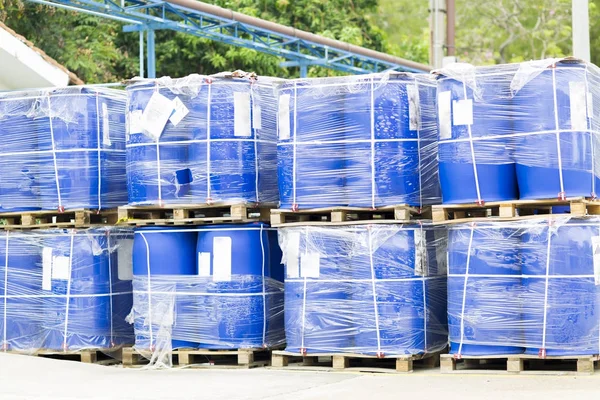 Big Blue Barrels — Stock Photo, Image