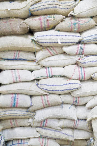 Grain Bags in Stacks — Stock Photo, Image