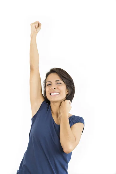 Atractiva joven feliz mujer — Foto de Stock