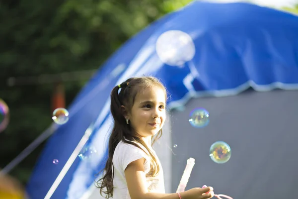 Happy Girl Playing — Stock Photo, Image