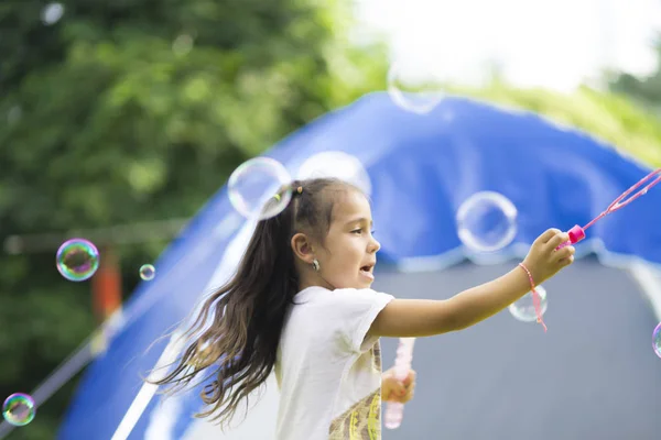 Happy Girl Playing — Stock Photo, Image