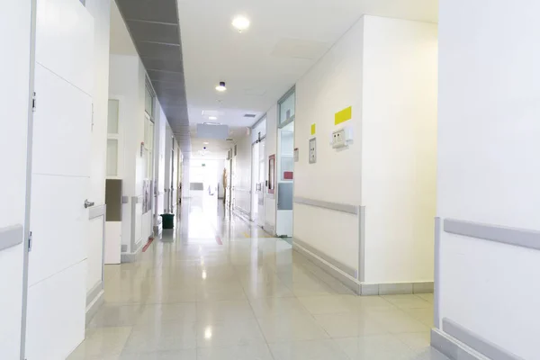 Intérieur Couloir Intérieur Hôpital Moderne Propre Rangé — Photo