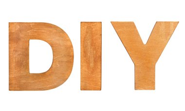 Eski ahşap DIY beyaz imzalamak.