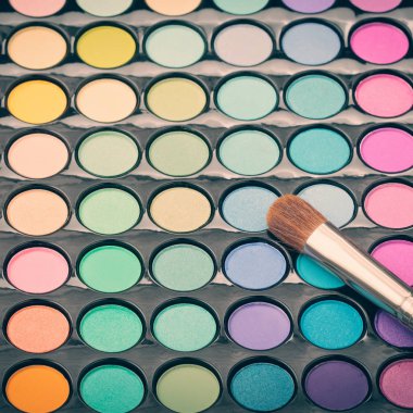 Kalıcı makyaj Far paleti fırça ile