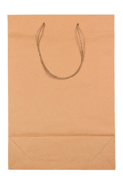 Saco de papel marrom isolado — Fotografia de Stock