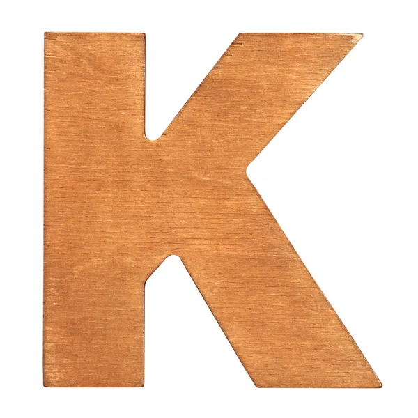 Letra de madera K — Foto de Stock