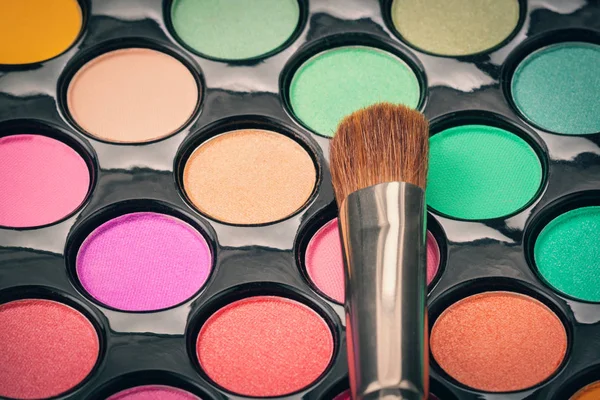 Macro-opname van make-up borstel — Stockfoto