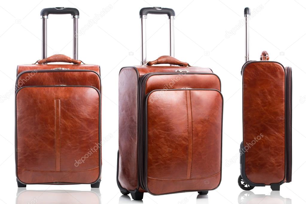 leather business suitcases
