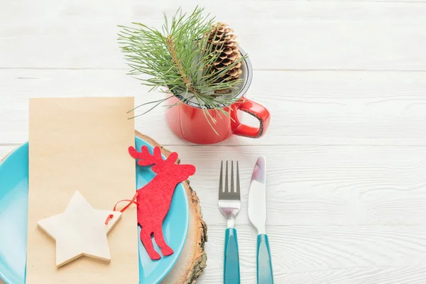 Christmas yemek masası — Stok fotoğraf