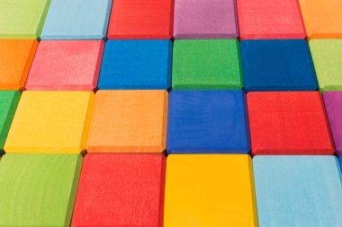 Renkli ahşap tuğla arka plan