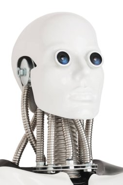 Futuristic robot baş