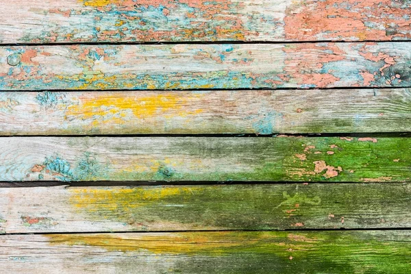 Colorful wooden wall — Stock Photo, Image