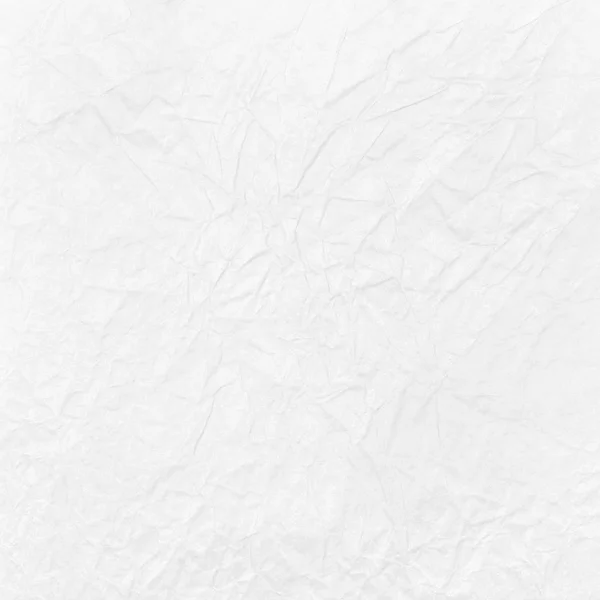 Bílý papír pomačkaný — Stock fotografie