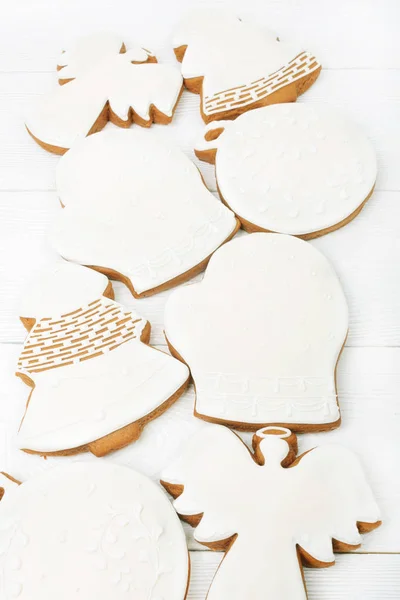 Dolce zucchero glassato biscotti di Natale — Foto Stock