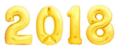 Altın Christmas balonlar 2018 