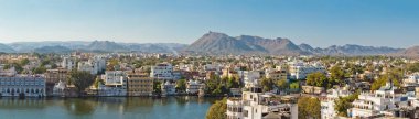 Udaipur şehir güzel panoramik manzaralı 