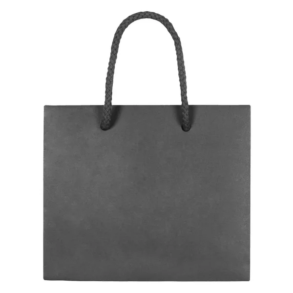 Black paper bag — Stock Photo, Image