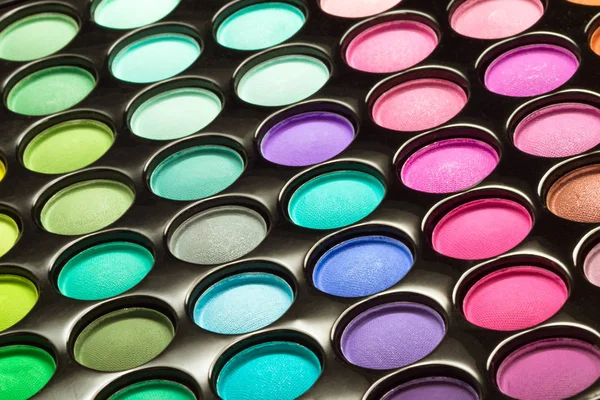 Цветная палитра макияжа — стоковое фото