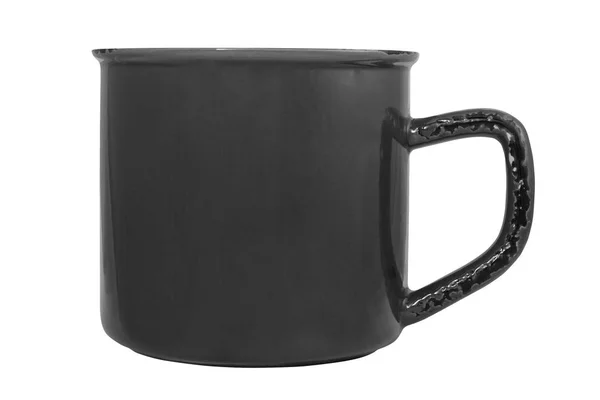 Tazza di smalto nero — Foto Stock