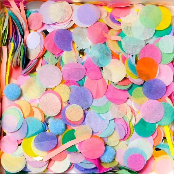 Surtido de confeti colorido brillante — Foto de Stock