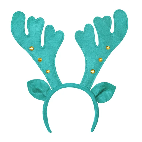 Antlers di un cervo giocattolo fascia isolata su sfondo bianco — Foto Stock